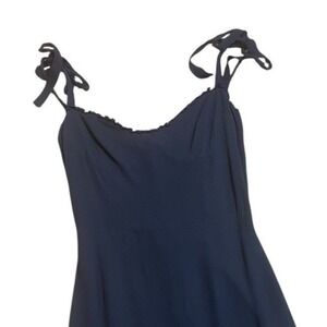 Reformation Maxi Dress – Size 10 Black Tie Strap Smocked Bodice